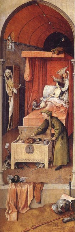 unknow artist Hieronymus Bosch,Doden and miser